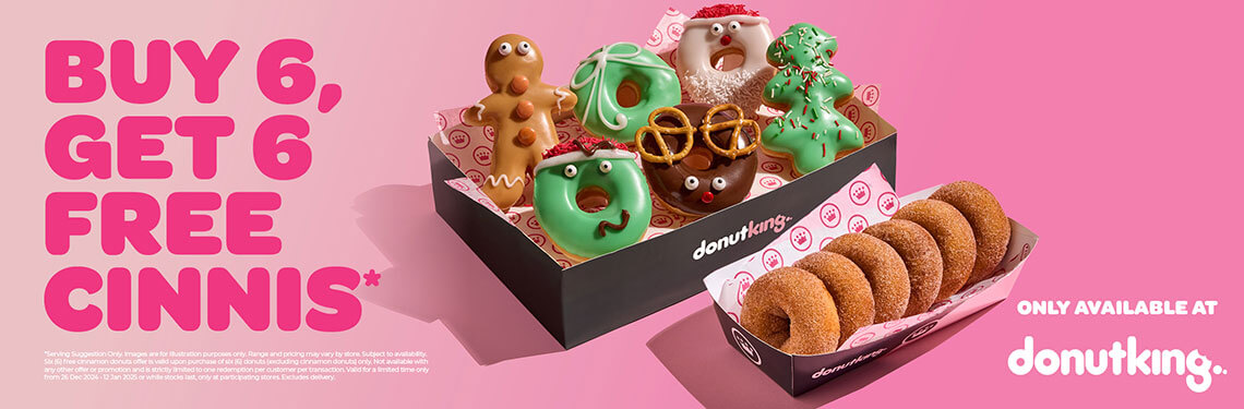 Escape the silly season madness with a sweet treat from Donut King!