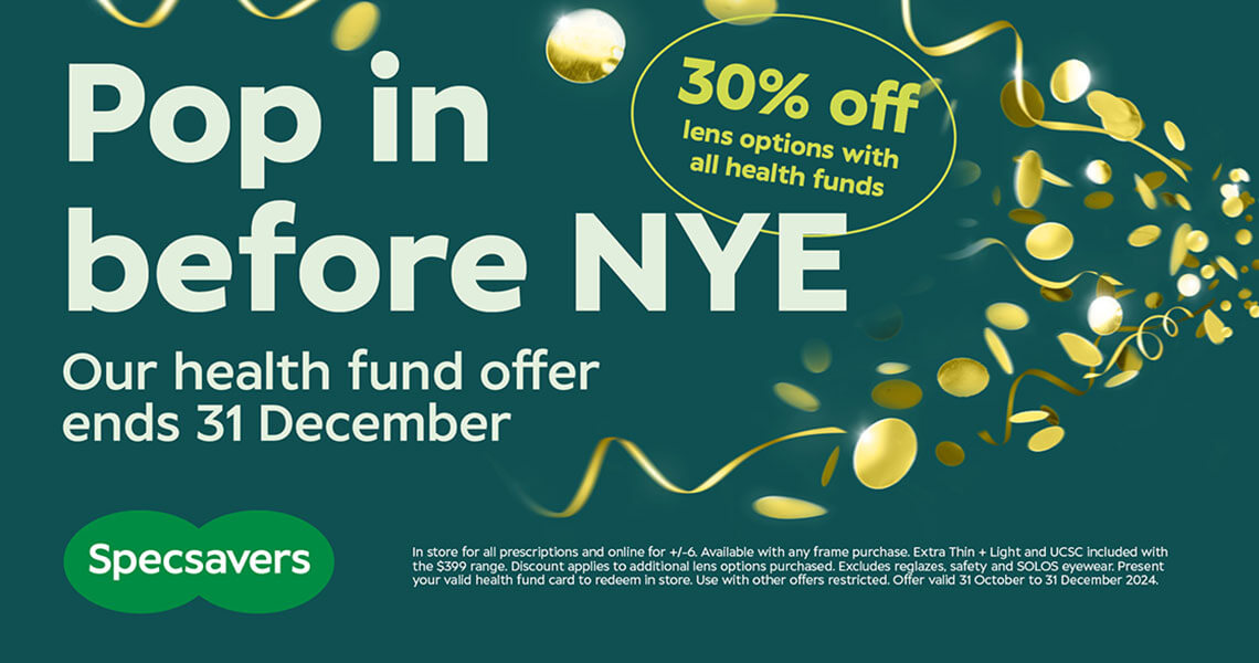 Specsavers 30% off Lens Options